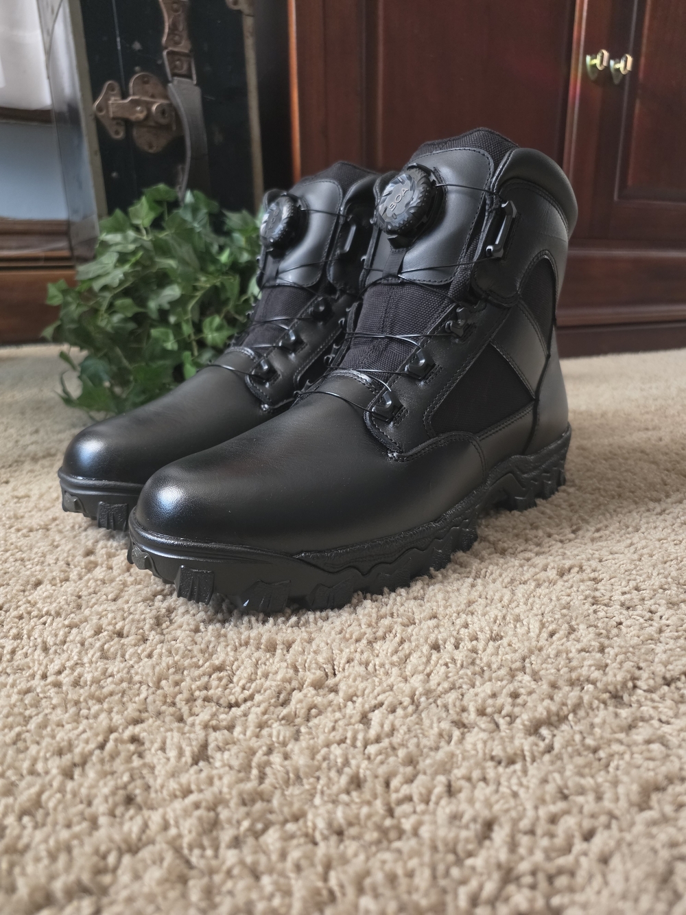 Rocky Black Men's Tactical Boots with BOA Lacing